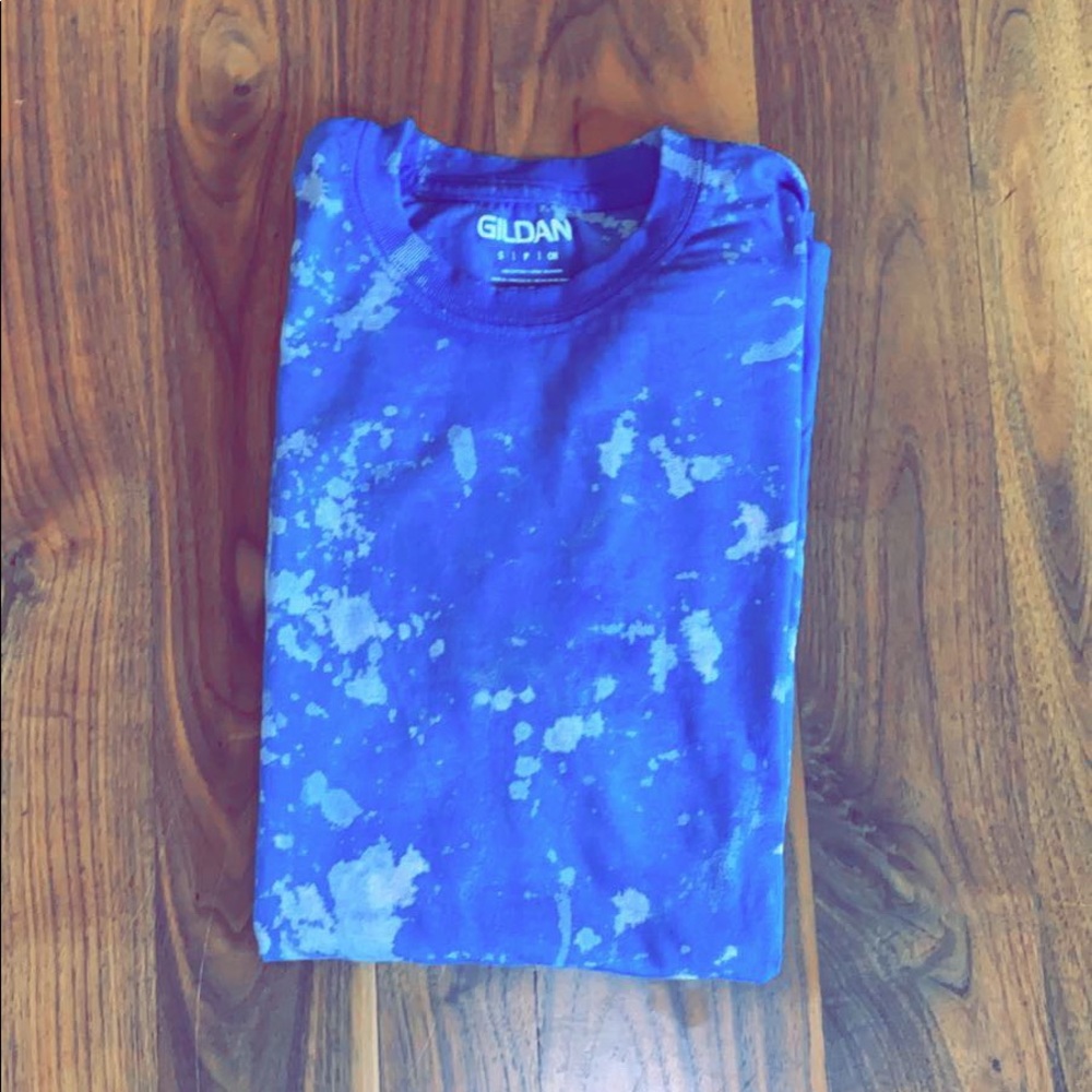 Blue Bleached Shirt